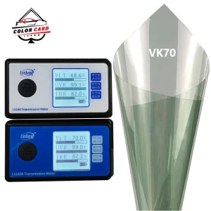 Car Film Double Silver Metal Magnetron Sputtering Heat Insulation Windshield UV Reflective Solar Transparent Window Film