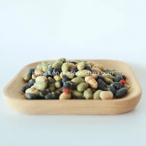 Mistura de Snacks Saudáveis de Soja Torrada, Feijão Preto, Edamame e Uva Passa com Baga Goji
