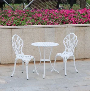 Cast Aluminum Patio Park Garden Furniture Set Outdoor Set Perform Desk/Table