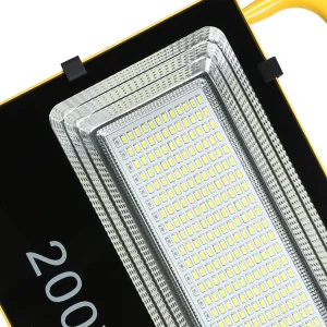 Solar Reflector Diecast Aluminum 200W Outdoor Street Garden Solar LED Flood Light with Remote