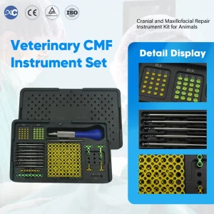 Hot Sale Veterinary Surgical Implant Instrument Set Cmf Maxillofacial Orthopedic Instrument Set
