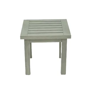 Weather Resistant Aluminum Outdoor Side Table for Patio Decor
