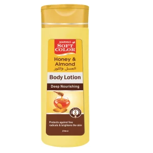 Whitening Herbal Body Lotion Enriched with Essential Oils Honey &amp; Almond Moisturizing Body Lotion