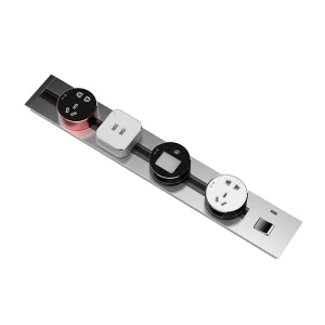 Removable Power Rail Track Socket Adapters