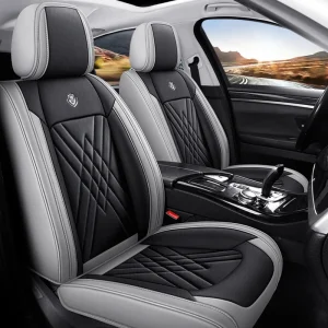 Good Quality Durable Car Interior Accessory Universal Sport Five Seater Leather Car Seat Cover Four Seasons Full Set
