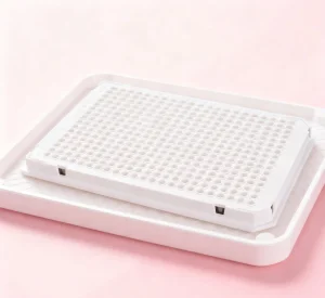 White Lab 40μL Fully Skirted 384-Well PCR Plate, Plastic Tube Sterile