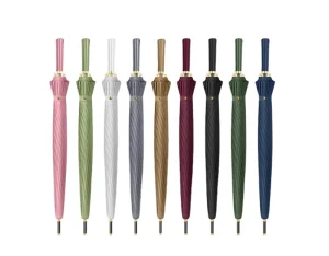 Durable 24-Bone Golf Umbrella Wind-Resistant Waterproof Lightweight Uv Protective Fiberglass Frame Stylish Design
