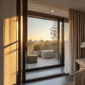 Wood Grain Finish Window