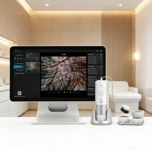 Ai Smart Hair and Scalp Analyzer 16Mp Hd Camera 10X-200X Zoom for Accurate Hair Follicle &amp; Scalp Sensitivity Diagnosis