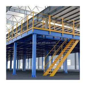 Most Popular Products Heavy Duty Flooring for Warehouse 2 Floor Inside  Mezanine Floors Steel Upright Supported Mezzanine Floor