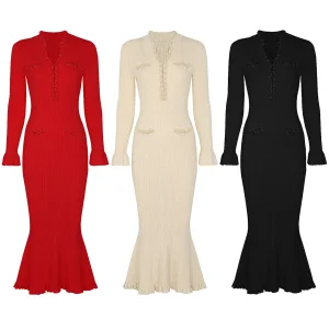 Women's Autumn Winter New Fashion Viscose Dress