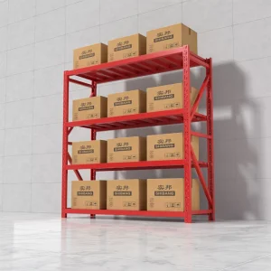 Shibang Racking Adjustable Steel Boltless Multi-Level Warehouse Storage Rack with Powder Coated Finish Medium Duty