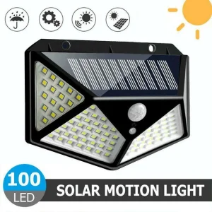 1000lm IP65 Waterproof Home LED Solar Light PIR Motion Sensor Outdoor Solar Garden Security Wall Lawn Decoration Lamp