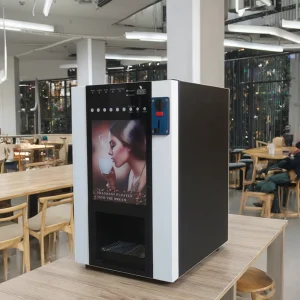 6-Drink Coin-Operated Desktop Vending Machine with 4 Containers