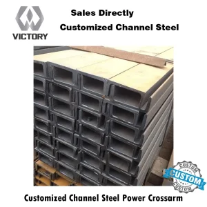 Durable Weather-Resistant Steel Channel Cross Arm for Outdoor Use