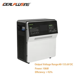 IDEALPLUSING Adjustable DC Battery Charger High Efficiency 48-153.6VDC 150A 10KW for Industrial Energy Storage Systems