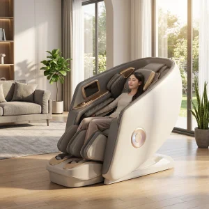 VCT-901C New 6D Jade Ultra Dual Movement High-End Luxury Full Body Heating Shawl Massage Chair