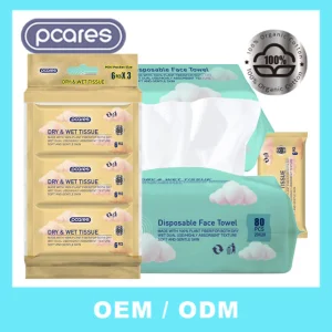 OEM Customized Disposable Cotton Tissues Water Absorbing Facial Paper for Skin Care Boxed Household Cleaning Product