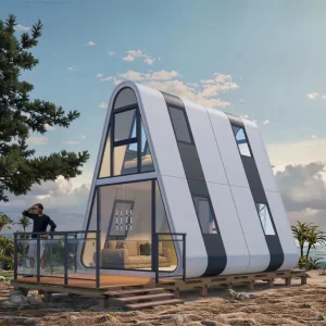 Vibrant V6 Custom Color Design Triangular Space Pod Living Solution