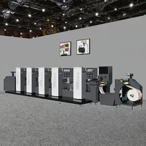 Semi Rotary Intermittent Paper Label Offset Printing Machine