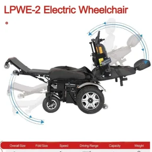 Medical Electric Standing Wheelchair Disabled People Power Stand up Wheelchair Lift up