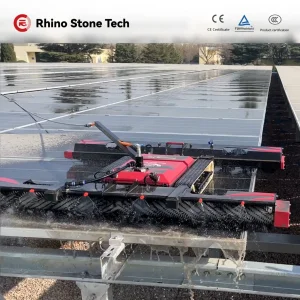 Wet Dry Dual-Purpose Photovoltaic Panels Cleaning Machine Fully Automatic PV Power Solar Panel Clenaing Robot for Commercial industrial Solar Farm