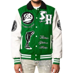 Custom Design Logo Embroidered Eco Friendly Bomber Jacket