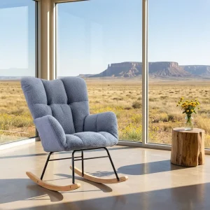 Wayon Modern Plush Rocking Chair
