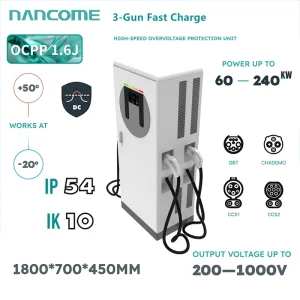 High Quality CCS to Chademo Outdoor DC Fast Car Level 3 Charger EV Charging Station