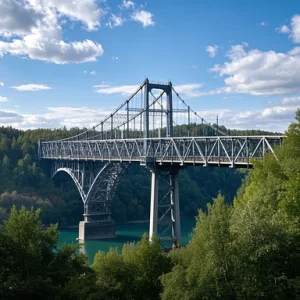 Foot Pedestrian Steel Bridge