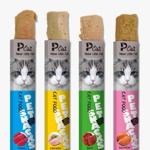 Fornecedor de Fábrica Petiscos de Gato Personalizados Comida Úmida Deliciosa para Gato Tiras de Pet
