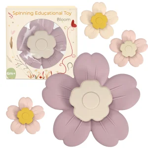 Montessori Spinning Suction Toy For Babies 0-24M | Food-Grade Silicone | Hand-Eye Development | ODM
