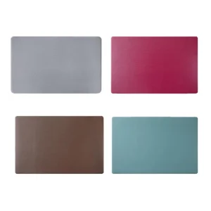 Non-Slip Anti-Fatigue PVC Leather Kitchen Floor Mat Black Gray PVC Kitchen Mat