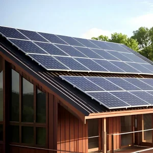Complete Off-Grid Monocrystalline Silicon Solar Panel System 5kW MPPT Controller Roof Mounting Kit for Home Use