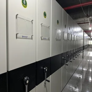 Manual Mobile Shelving Filing Compact Shelving Metal Office Bookshelf