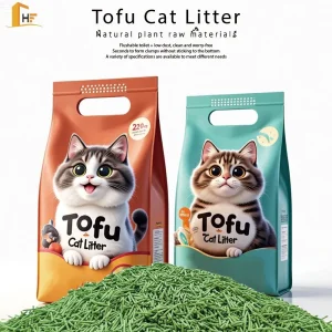 OEM/ODM Manufacturer Price Tofu Cat Litter 1.5mm 100% Eco-Friendly Natural Flushable 2.0mm Original Litter Pure Tofu Cat Litter