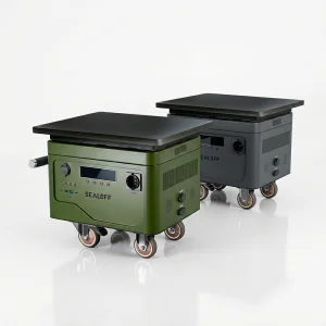 Portable Outdoor Power Station 220V/2560Wh 2000W LiFePO4 Battery Solar Generator Safety Features for Camping Emergency Backup