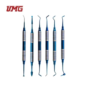 Dental Composite Resins Filled Spatula 6 Pieces Kit Resins Filled Restorative Tools Instruments