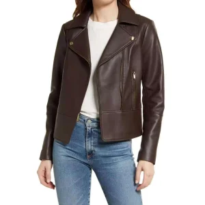 High-Quality Women's Leather Jacket | Elegant and Durable Genuine Leather Jacket for a Timeless Look