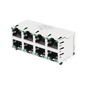 RJSAE-5385-08 withoout Transformer Shielded 2X4 Port RJ45 Modular Jack