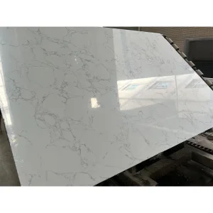 Polished/Honed Engineered/Artificial Stone Slabs Bianco Carrara/Calacatta White Veins/Snow White Marble for Wall Tiles/Flooring/Background/Vanity Top