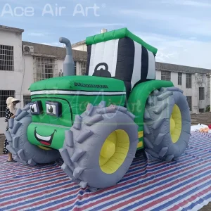 Custom 3mh Inflatable Tractor Replica Air Vehicle Model Inflatable Advertising Tractor Balloon for Outdoor Decoration