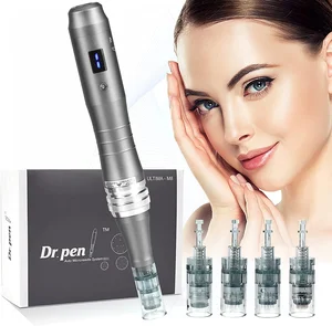 Professional M8 Electric Microneedling Derma Pen Skin Care Rolling System Stainless Steel for Whitening Hair Removal Mesotherapy