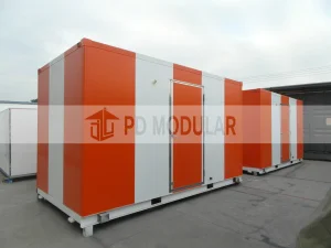 Estructura modular de acero contenedor móvil de emergencia