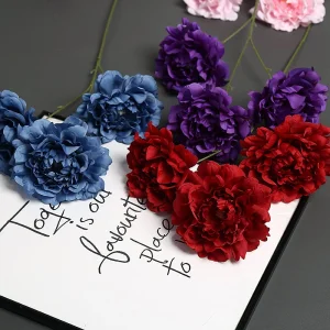 Custom Arrangements Made Easy: Bendable-Stem Artificial Flowers: Silk Flowers Tulip Rose Wedding Decor Vintage Charming Peony