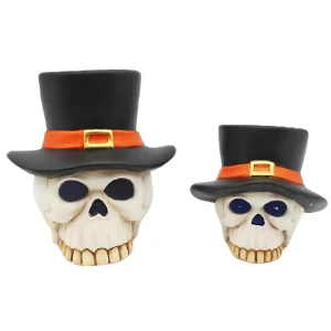 China and-Painted Ceramic Skull Head with Black Hat – Halloween Decor HDFS8134 Manufacturers, Factories