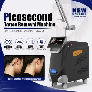 High-Efficiency 1-10Hz Laser Tattoo and Hair Removal Device