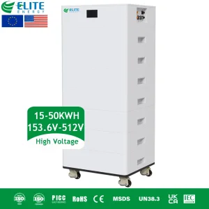 15kwh 20kwh 30kwh 40kwh 50kwh Sistema de Almacenamiento de Energía de Alta Tensión Apilable LiFePO4 Batería