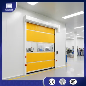 Automatic Rapid PVC Roll up Door Insulated High Speed Rolling Shutter Industrial Door for Warehouse or Clean Room Doors