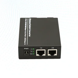 2 Port Fiber Optic Ethernet Switch Converter